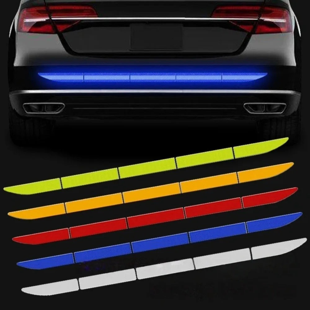 5-Set Reflective Warning Safety Tape Stickers for Car Trunk Reflective Car Stickers Axl