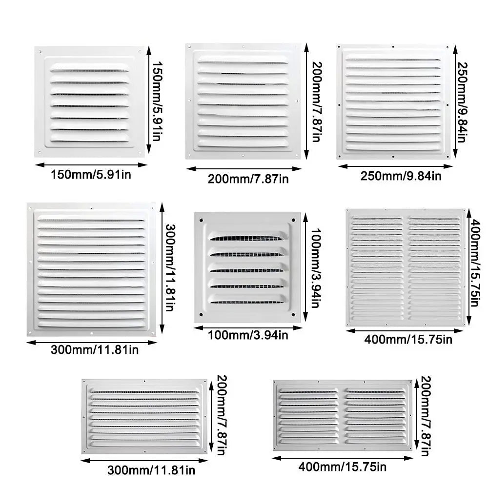 Aluminum Square Air Vent Grille Cover with Insect Screen Air Vent Grille Cover Axl