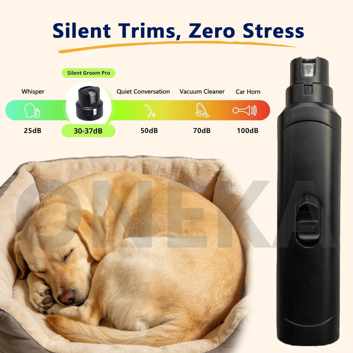 Pet Nail Grinder – Quiet Claw Trimmer for Dogs & Cats Pet Nail Grinder Axl