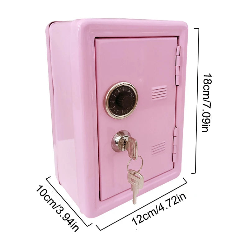Kids Safe Piggy Bank – Metal Money Box with Lock & Key Kids Piggy Bank Axl B
