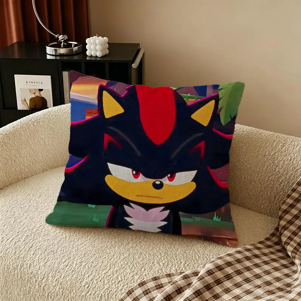 Anime Hedgehog Linen Cushion Cover | Sofa, Bed & Chair Décor Decorative Cushion Cover Axl