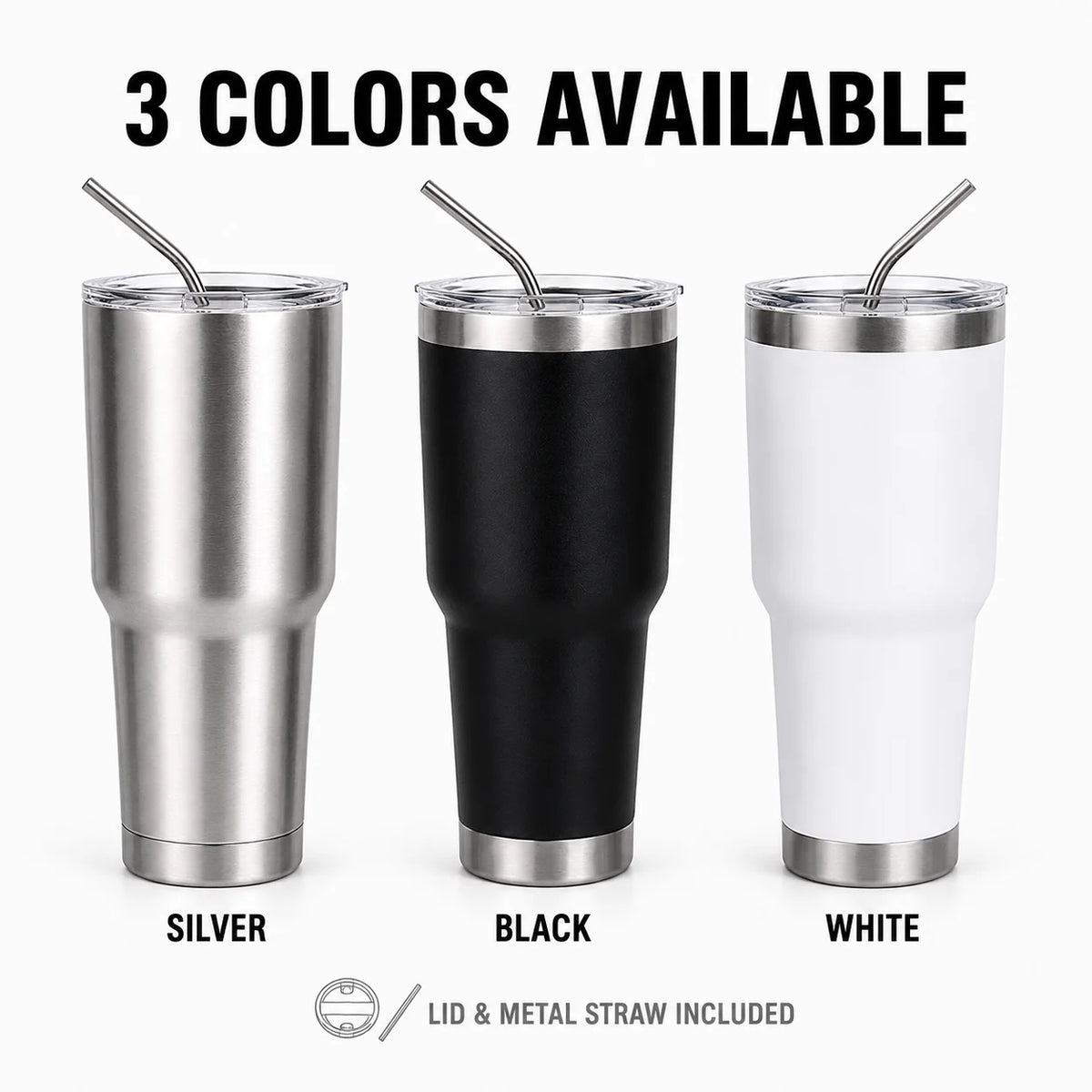 Uwhise 30oz Insulated Tumbler Vacuum Travel Mug with Straw Insulated Travel Tumbler Axl