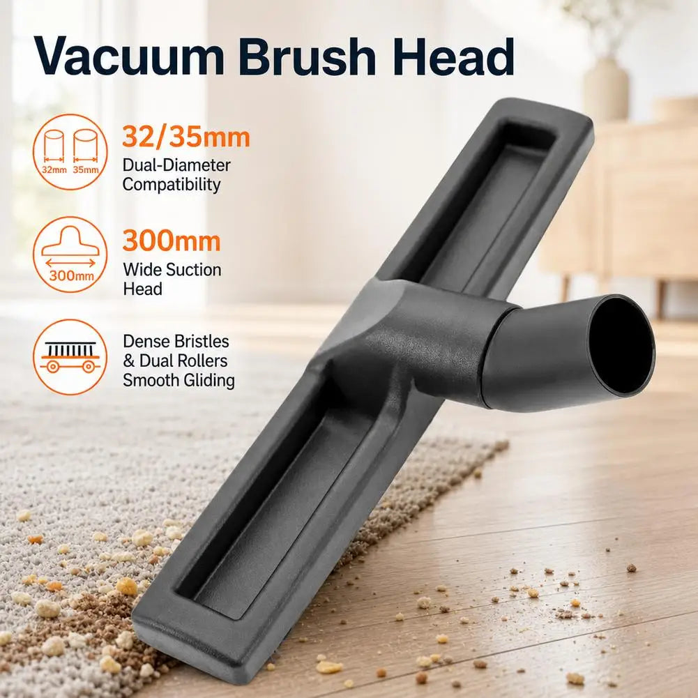Vacuum Floor Brush Head 32mm/35mm – Universal Replacement Nozzle Vacuum Brush Head Axl