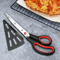 2-in-1 Pizza Scissors & Spatula – Stainless Steel Cutter Pizza Scissors Tool Axl Style A