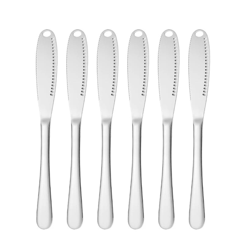 Stainless Steel Cheese & Butter Knife – Jam Spreader Tool Cheese Spreader Knife Axl 6pcs