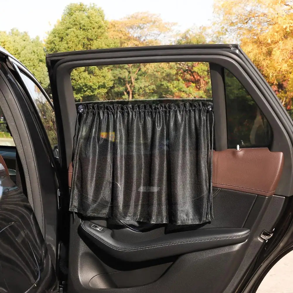 Car Side Window Sunshade Curtains – Anti-UV Black Mesh Car Window Sunshade Axl