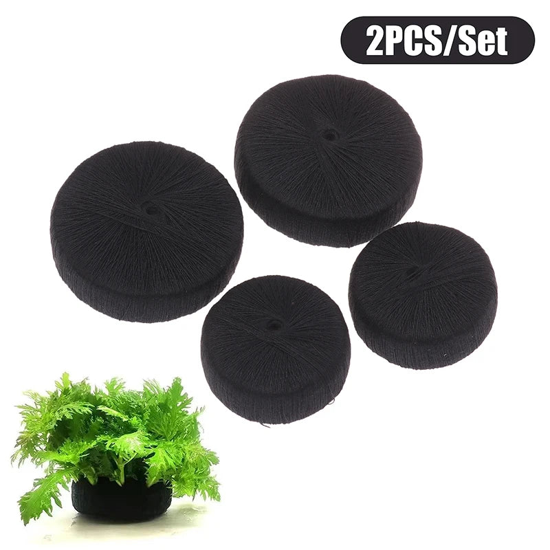 2-Pack Aquarium Plant Root Base Cups – Substrate Planting Pots Aquarium Plant Cups Axl
