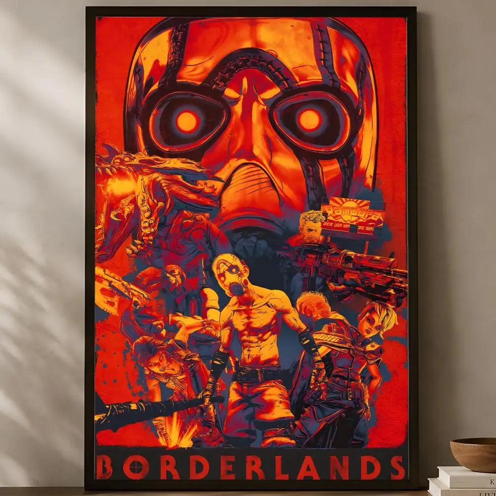 Borderlands HD PVC Self-Stick Wall Art Poster – Waterproof Decor Wall Art Poster Axl White11 40X50cmNoframe