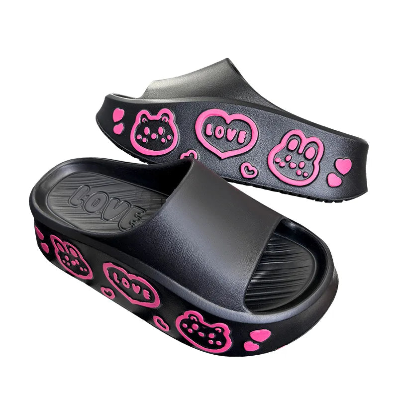 Women's EVA Wedge Platform Slides | Non-Slip Beach Sandals Wedge Platform Slides Axl