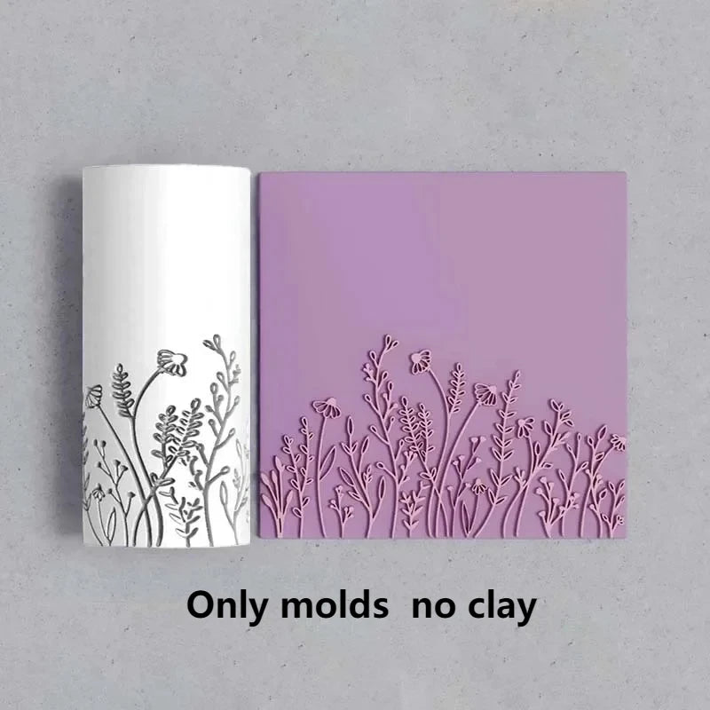 Plant & Flower Clay Texture Roller – High-Precision DIY Tool Clay Texture Roller Axl A