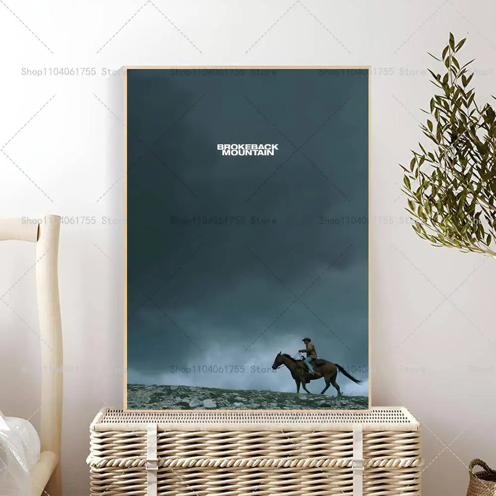 Brokeback Mountain Movie Poster – Self-Adhesive Wall Art Print Movie Wall Poster Axl 40x60cm No Frame z4