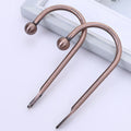 Retro U-Shaped Wall Hooks Set of 2 – Curtain Holdback with Screw Curtain Holdback Hooks Axl 3