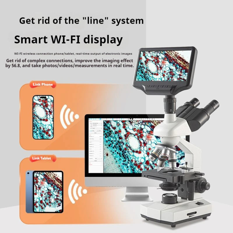 Trinocular Biological Microscope – Aquaculture & Lab | 500X Trinocular Microscope Axl