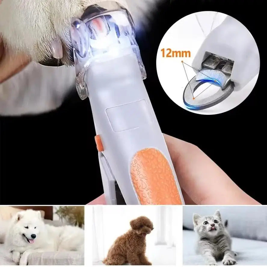 LED Pet Nail Clipper with Light & 5x Magnifier | Dogs & Cats Pet Nail Clipper Axl