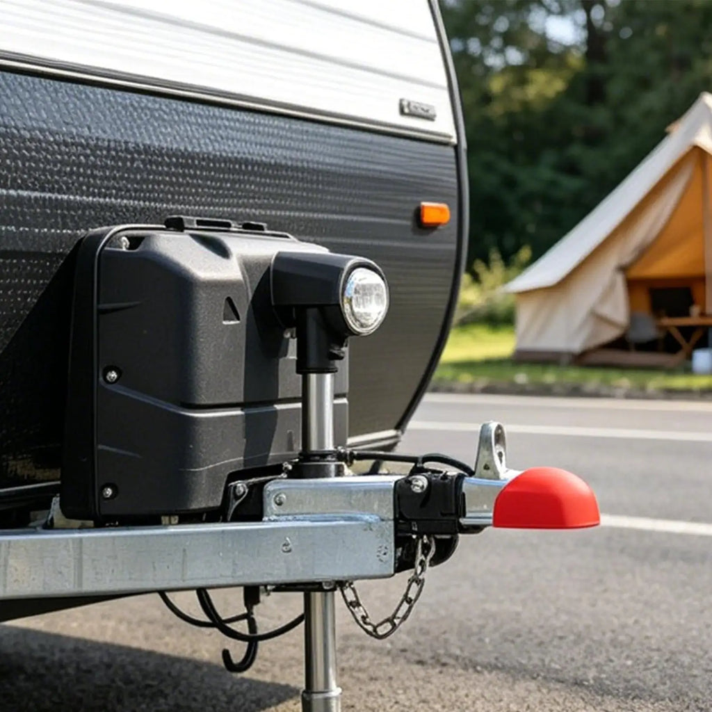 Red Trailer Hitch Ball Cover – ABS Dust Cap for RV & SUV Trailer Hitch Cover Axl