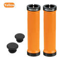 Double Lock-On MTB Bike Handlebar Grips – Aluminum & Rubber Bike Handlebar Grips Axl Orange Branded model