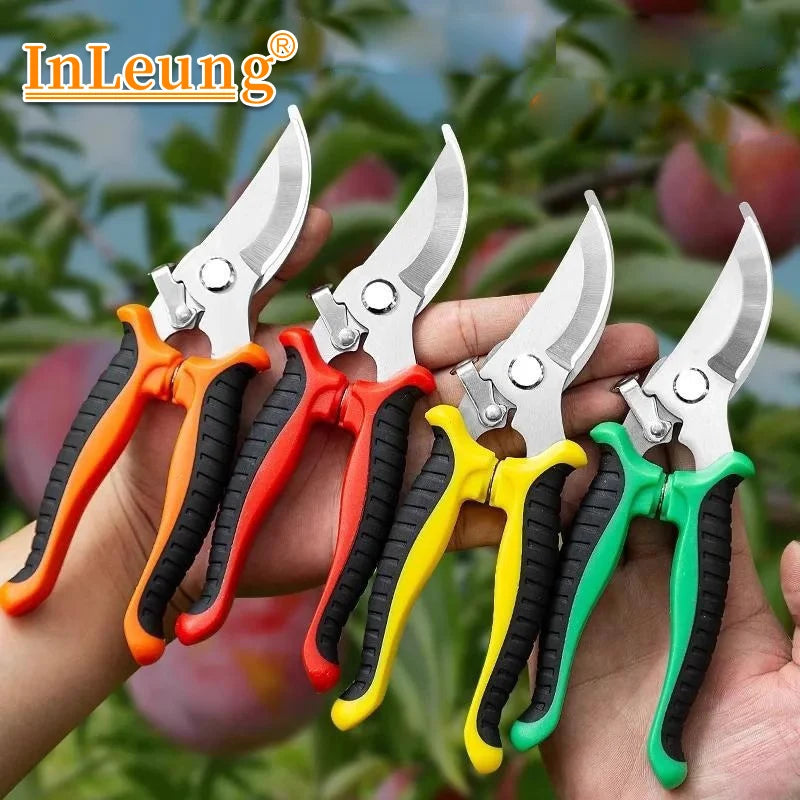 Bypass Pruning Shears – Sharp Steel Garden Secateurs & Trimmer Pruning Shears Axl