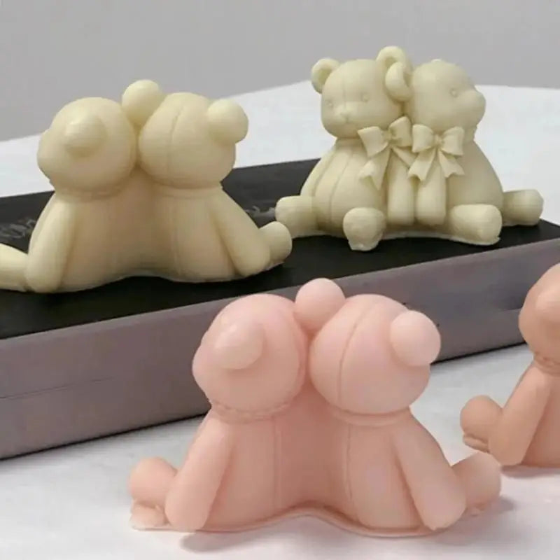 Lover Bear Silicone Mold – DIY Candle, Soap & Resin Craft Craft Silicone Mold Axl