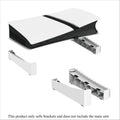 PS5 Slim & Pro Horizontal Stand + 12 Game Disc Holder Console Stand Axl white-1pcs