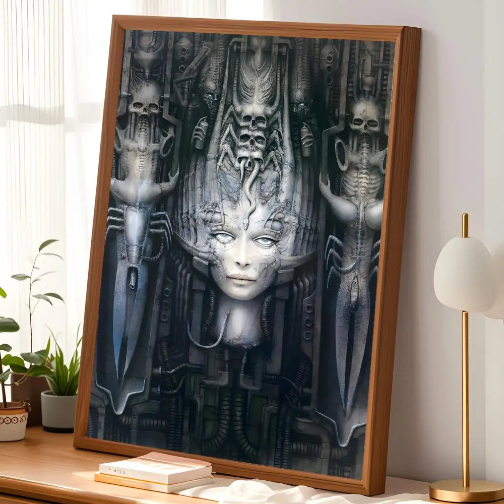 H.R. Giger Wall Art Poster – Self-Stick Waterproof Decor Wall Art Poster Axl