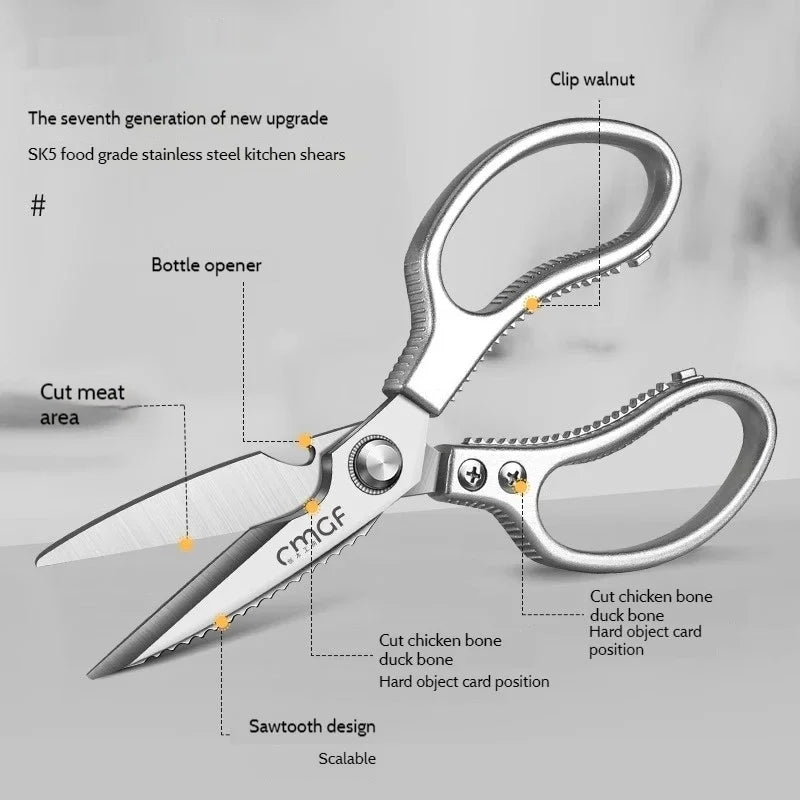 PLYS Stainless Steel Multifunction Kitchen Scissors Kitchen Scissors Axl