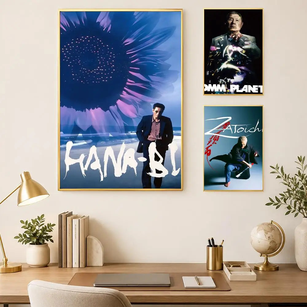Takeshi Kitano HD Wall Art Poster – Self-Stick Waterproof Wall Art Poster Axl