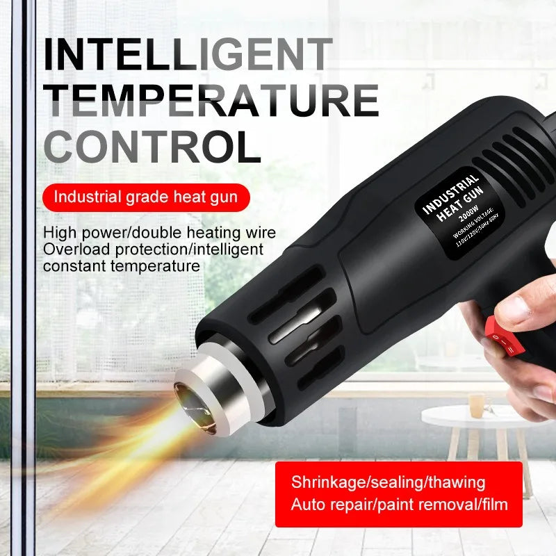 2000W Industrial Heat Gun – Adjustable Temperature Hot Air Gun Industrial Heat Gun Axl