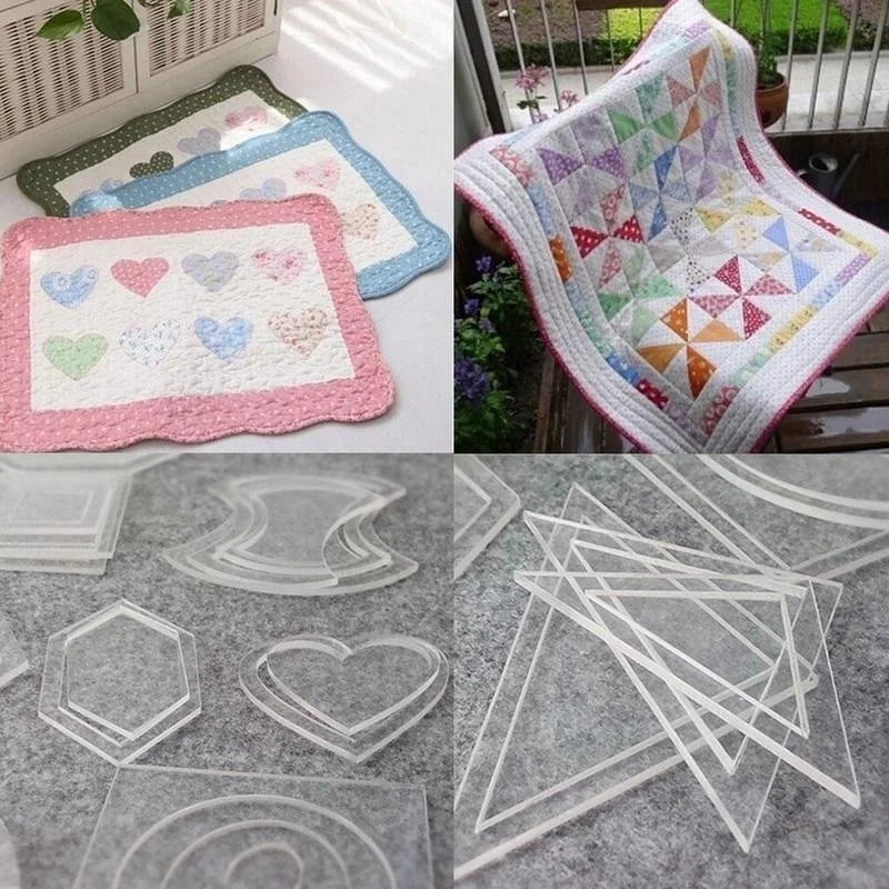 54-Piece Quilt Template Set – Patchwork DIY Quilting Tools Quilting Template Set Axl A