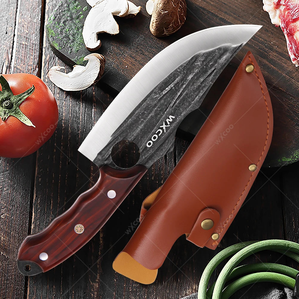 Hand-Forged Stainless Steel Butcher & Boning Knife Set Kitchen Knife Set Axl