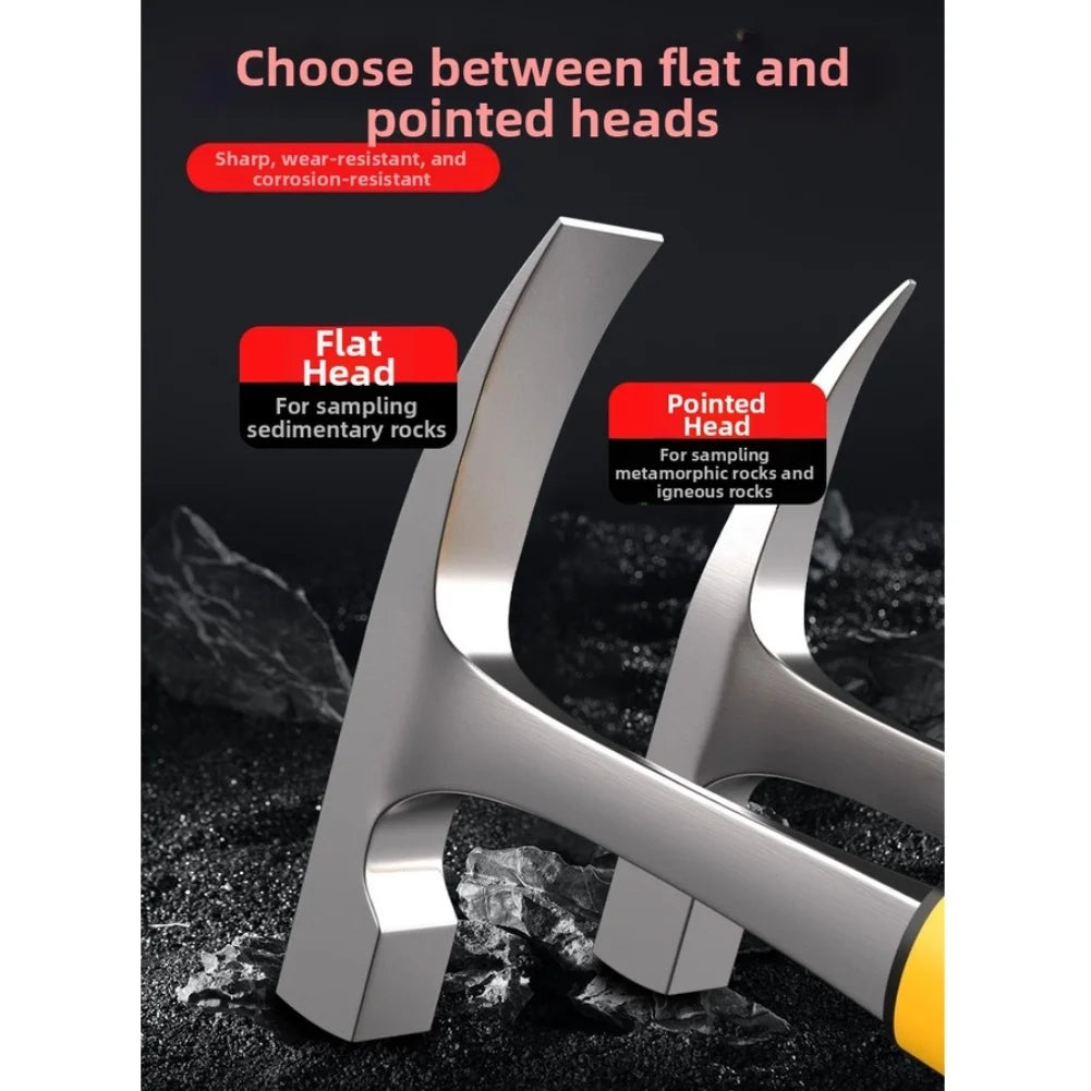 Geological Rock Hammer – Anti-Slip High Carbon Steel Tool Geological Rock Hammer Axl