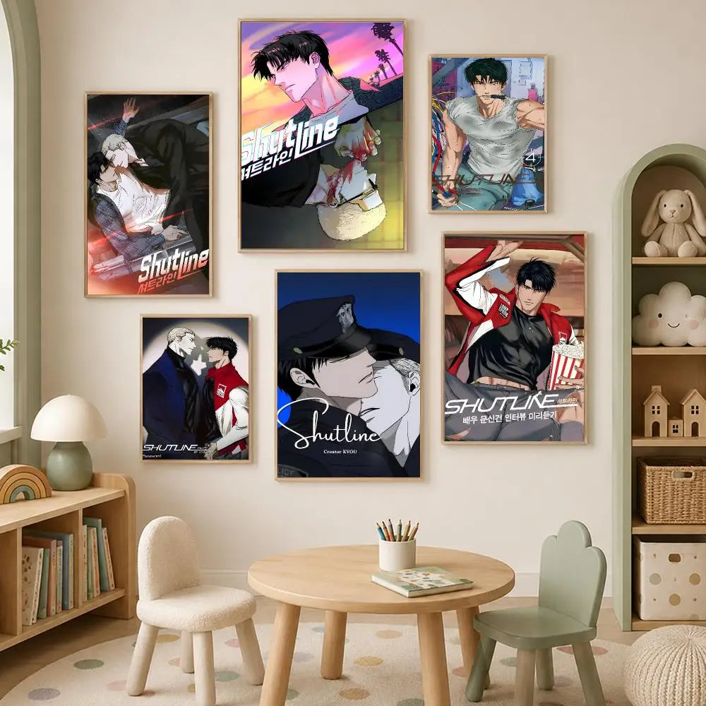 Game Shutline HD Self-Stick Wall Art Poster | Waterproof Decor Wall Art Poster Axl