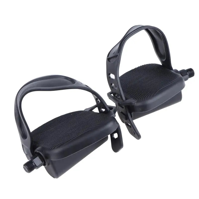 Anti-Slip Exercise Bike Pedals with Straps – Replacement Pair Bike Pedals Axl