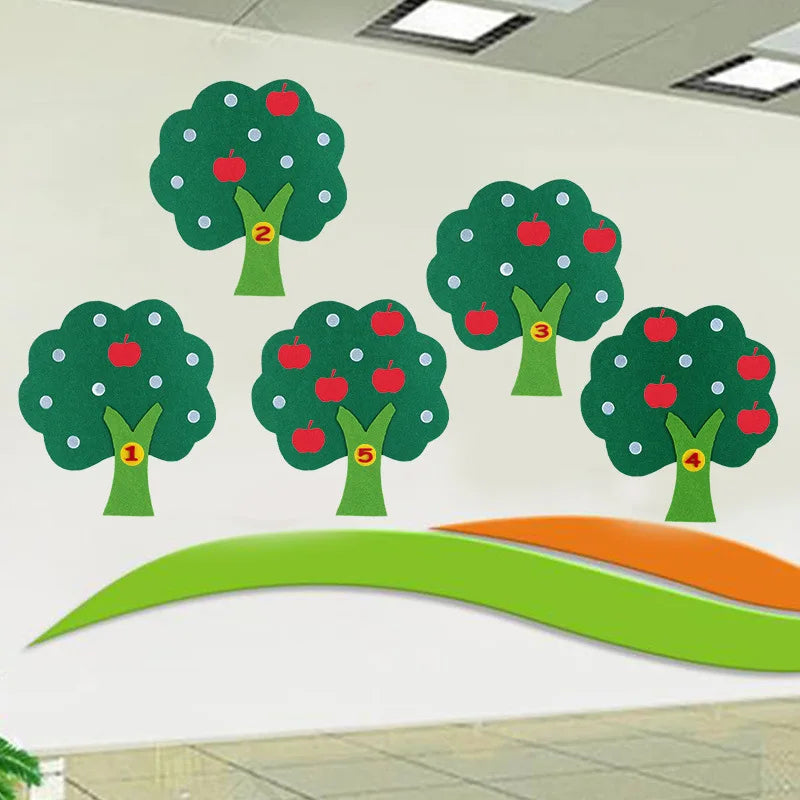 Montessori Apple Tree Number Matching Toy | Ages 0–6 Educational Matching Toy Axl