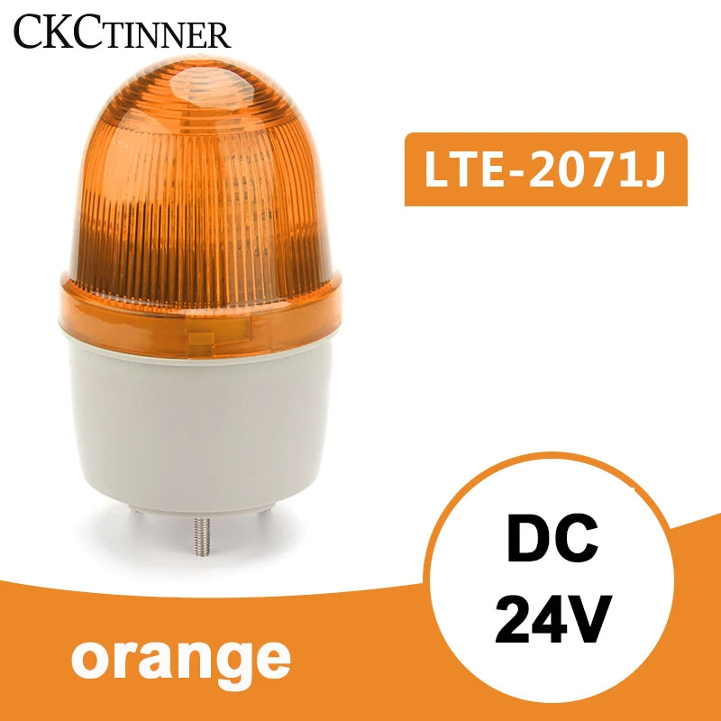 LED Strobe Warning Light 12V 24V 220V – Flashing Signal Indicator Warning Indicator Light Axl Orange 24V