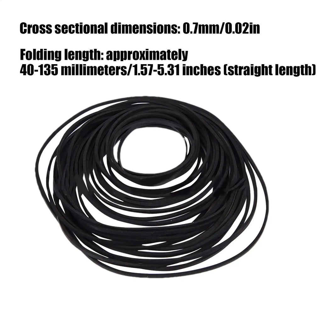 30-Pack Rubber Drive Belts – Turntable, Cassette & DVD Replacement Drive Belts Axl