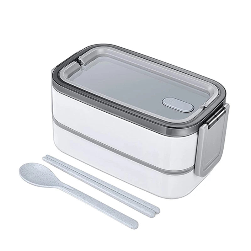 Stackable Bento Lunch Box with Handle, Spoon & Chopsticks Bento Lunch Box Axl