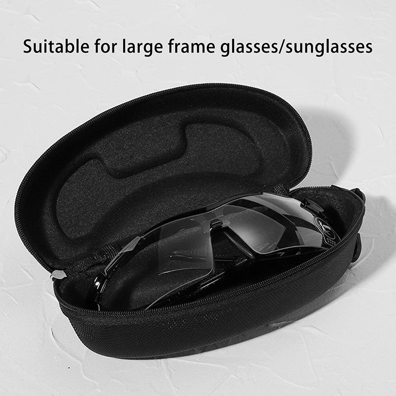 Portable EVA Hard Glasses Case with Carabiner Hook & Zipper Eyeglasses Case Axl