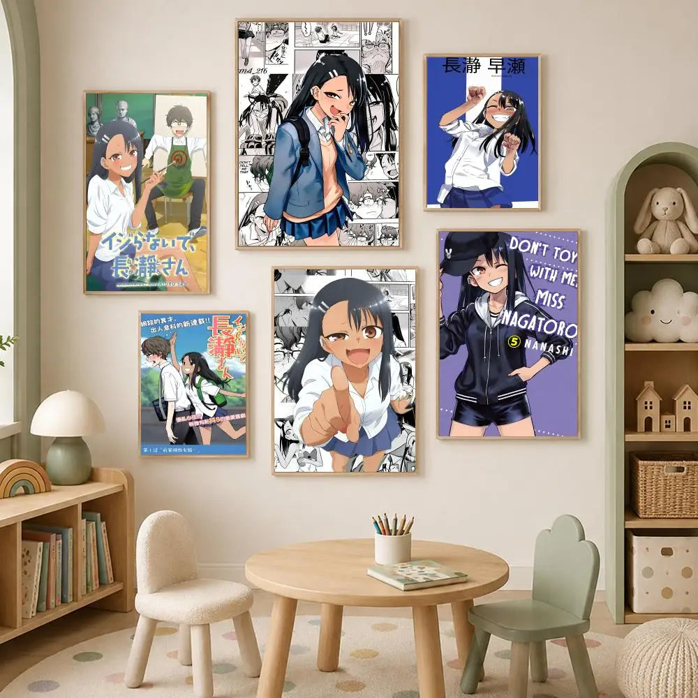 Miss Nagatoro Self-Stick HD PVC Wall Poster | Anime Decor Anime Wall Poster Axl