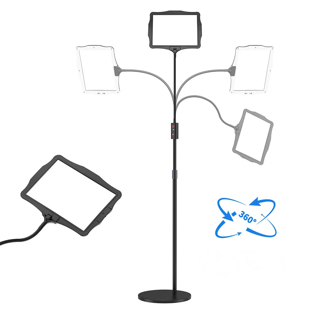 HD Extendable Magnifying Glass with 50 LEDs & 1.8x Lens LED Desktop Magnifier Axl