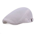 Newsboy Beret Cap – Adjustable Breathable Golf Hat for Men Newsboy Beret Cap Axl white