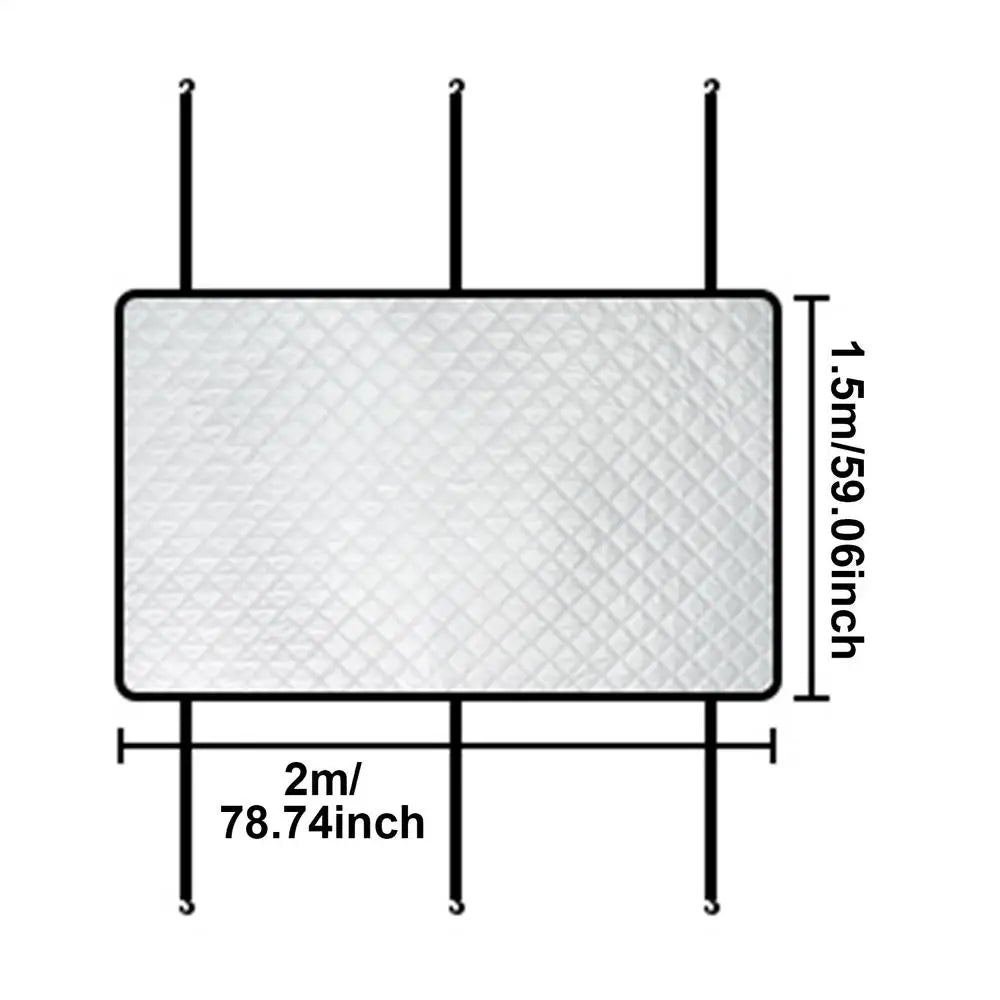 Sunroof Cover UV Shade – Elastic Band Car Sun & Rain Guard Car Sunroof Shade Axl Black L