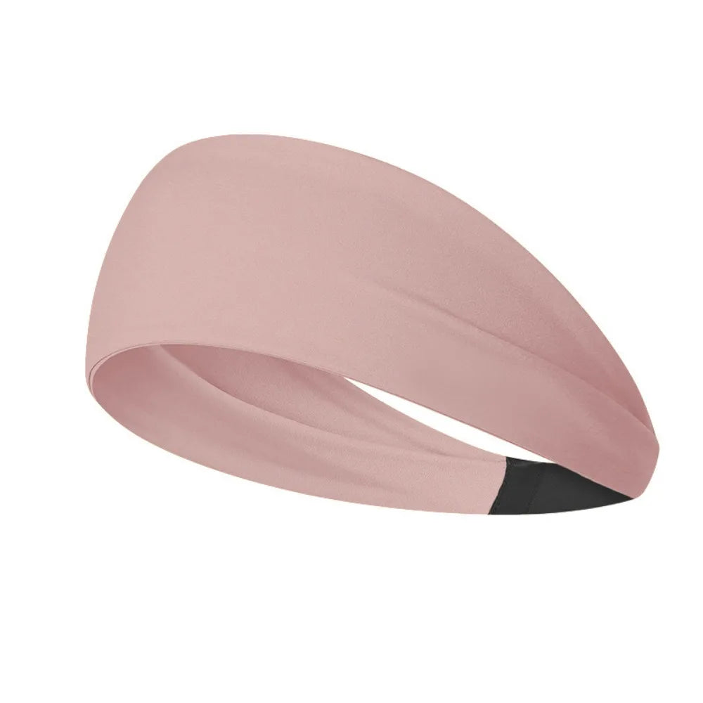 Women's Quick-Dry Moisture-Wicking Workout Headband Stretchy Sports Headband Axl Pink