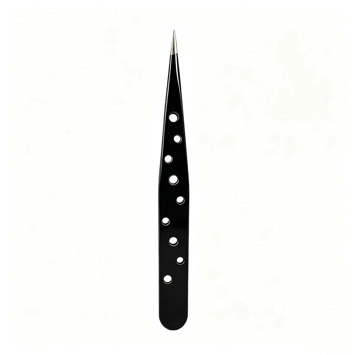 Stainless Steel Slant Tip Eyebrow Tweezers | Makeup Tool Eyebrow Tweezers Axl Black round-hole eye