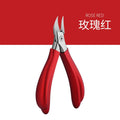 Straight Blade Toenail Clipper & Rhinestone Gem Remover Tool Nail Clipper Tool Axl Red