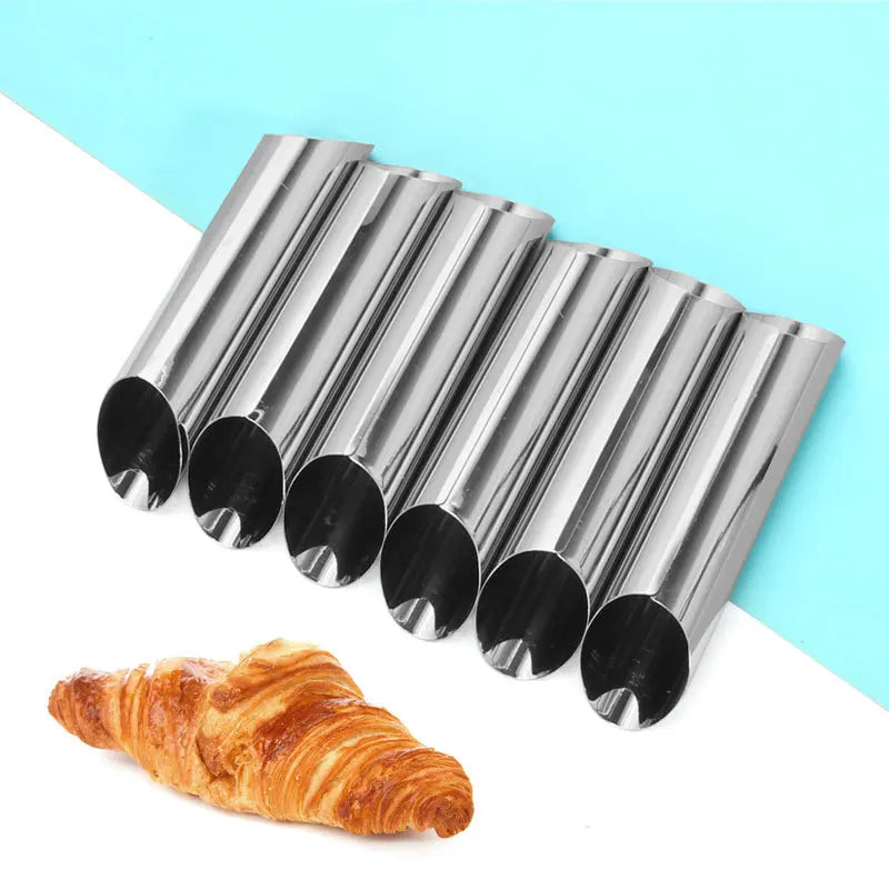 Stainless Steel Croissant Cone Molds – Horn Pastry Roll Molds Pastry Baking Molds Axl 6pcs