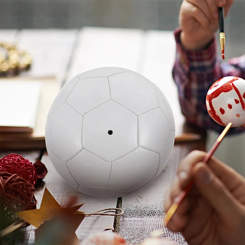 White Soccer Ball Size 5 – Lightweight PVC DIY Football Gift Soccer Ball Axl