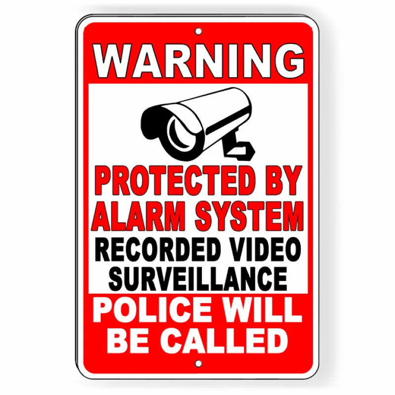 Alarm System Video Surveillance Metal Sign – 5 Sizes Metal Warning Sign Axl aluminum sign aluminum 20x30cm