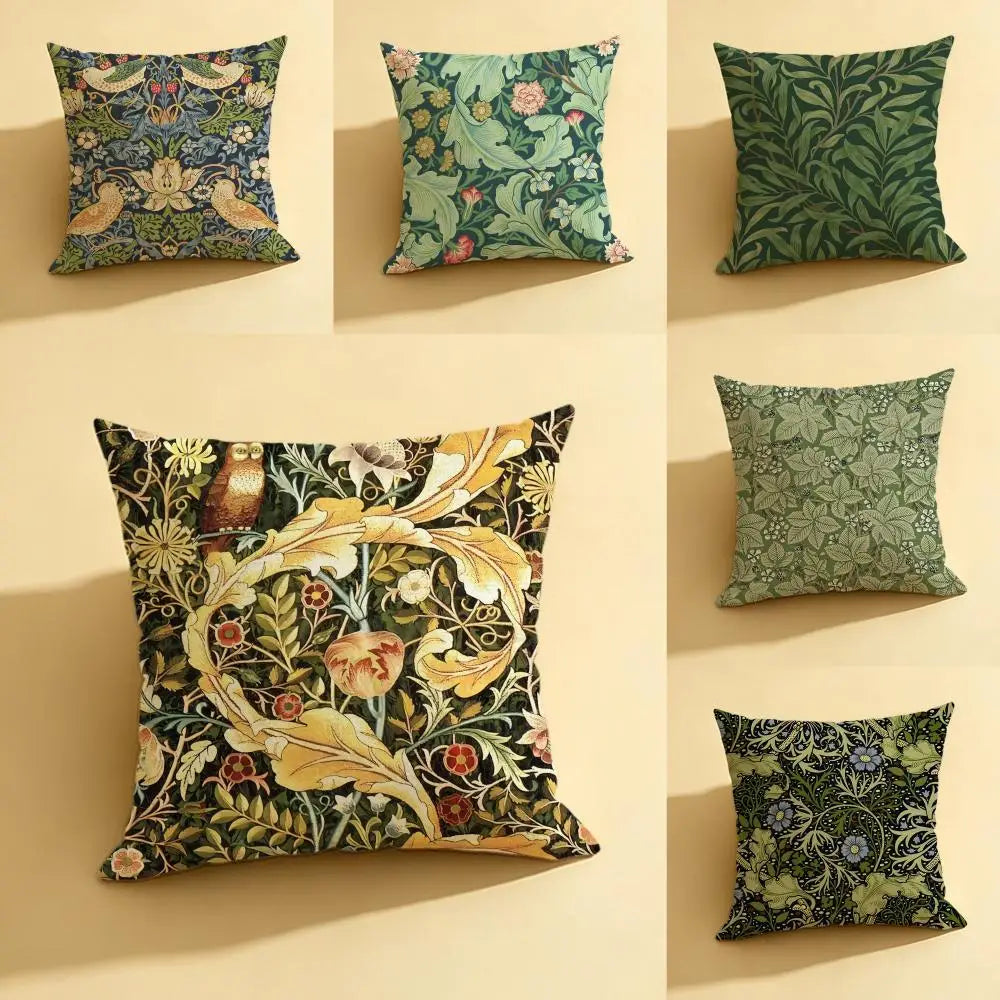 William Morris Linen Cushion Cover – Sofa, Bed & Chair Décor Linen Cushion Cover Axl