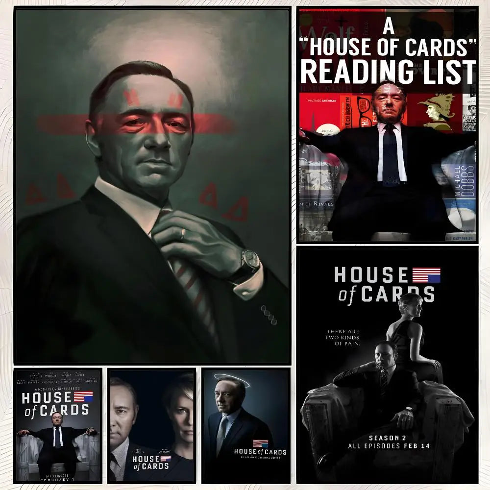 House of Cards TV Poster – Self-Stick HD Wall Art Decor Wall Art Poster Axl