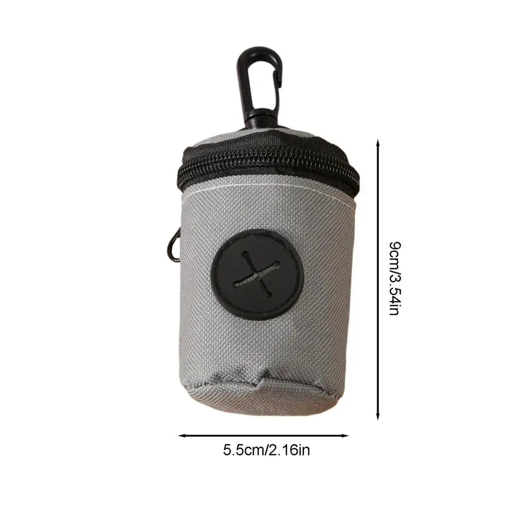 Dog Poop Bag Holder – Portable Waste Bag Dispenser Pouch Pet Waste Bag Holder Axl Gray